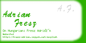 adrian fresz business card